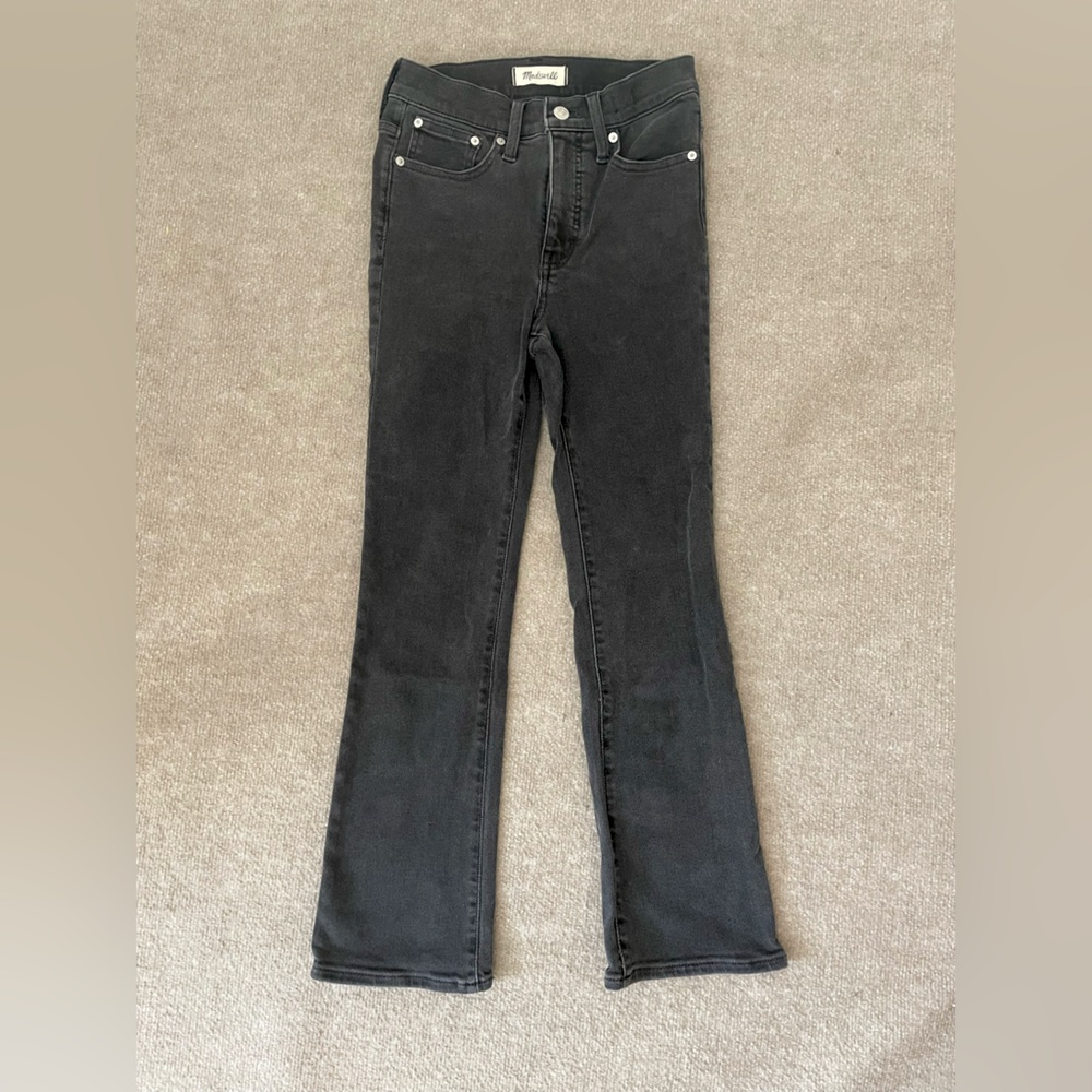 Madewell | Cal Demi Boot Black Jeans